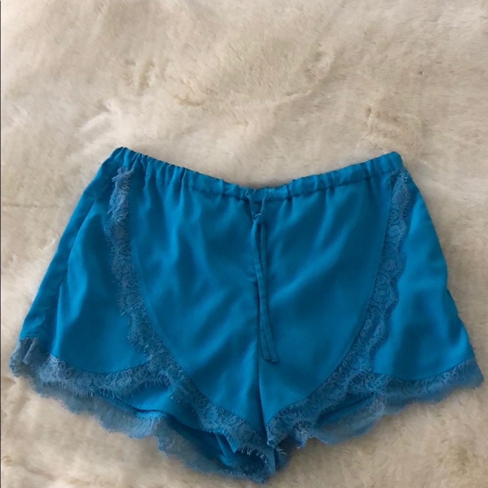 Lace trimmed shorts